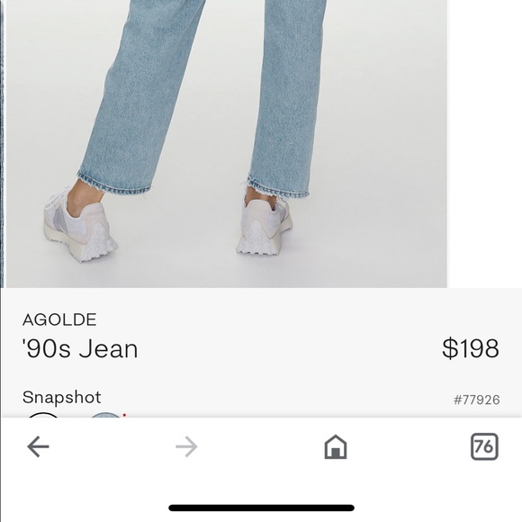 Brand new Aritzia agolde 90s cotton jeans